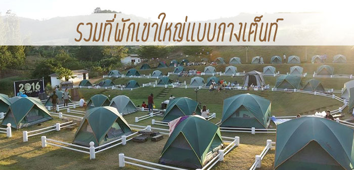 รวมที่พักเขาใหญ่แบบกางเต็นท์ ชิลๆ รับลมหนาว